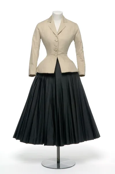 Christian Dior, Bar Suit, Spring-Summer 1947, from the collection of Musée des Art Décoratifs, Paris. Source: F20 Creative France.