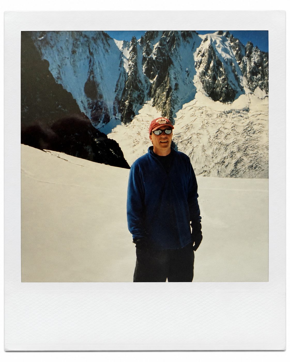 John on Mont Blanc, 2000. Reaching the summit.