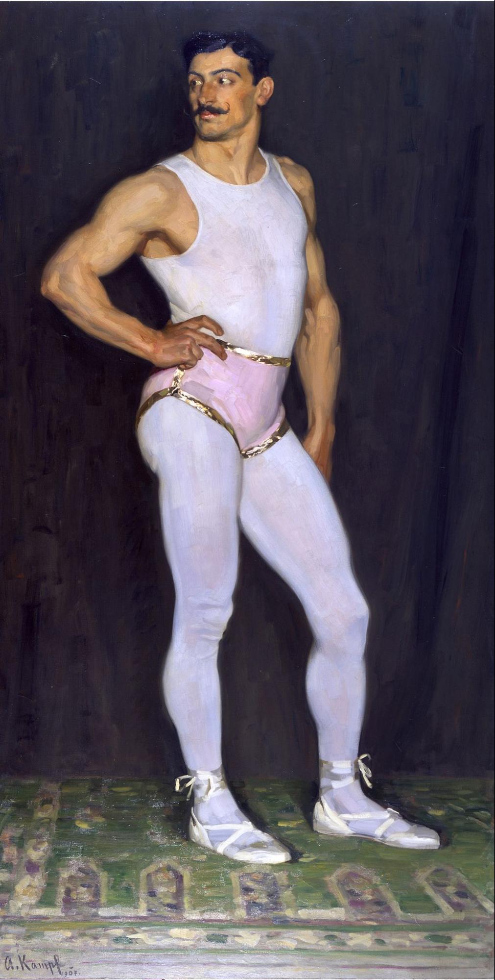 Arthur Kampf, The Artist (or The Performer), (1906), Alte Nationalgalerie, Staatliche Museen zu Berlin.
